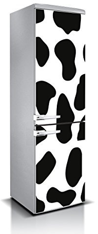 Vinyl für Kühlschrank, Kuhflecken, 1,85 x 60 cm, robuster Aufkleber, dekorativer Aufkleber mit elegantem Design