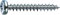 SPAX Universalschraube, 5,0 x 40 mm, 500 Stück, Kreuzschlitz Z2, Halbrundkopf, Vollgewinde, 4CUT, WIROX A3J, blank verzinkt, 0231010500405