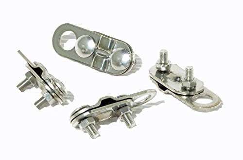 Seilklemmen aus Edelstahl mit Öse 2er Pack