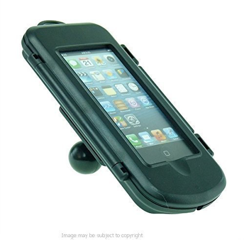 BUYBITS IPX4 Waterproof Hard Shell Case for Apple iPhone 5S with 1 Ball Adapter fits RAM Motorcycle Mounts (sku 21209)