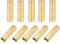 sourcing map 25Stk. M4x20 Buchse- Buchse Messing PCB Motherboard Abstandhalter Ständer