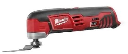 MILWAUKEE'S 2426-20 M12 12 Volt Redlithium Ion 20,000 OPM Variable Speed Cordless Multi Tool with Multi-Use Blade, Sanding Pad, and Multi-Grit Sanding Papers (Battery Not Included, Power Tool Only)