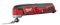 MILWAUKEE'S 2426-20 M12 12 Volt Redlithium Ion 20,000 OPM Variable Speed Cordless Multi Tool with Multi-Use Blade, Sanding Pad, and Multi-Grit Sanding Papers (Battery Not Included, Power Tool Only)