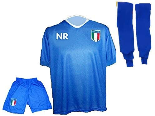 Spielfussballshop Italien Trikot Hose Stutzen mit Wunschname Nummer Größe XXL