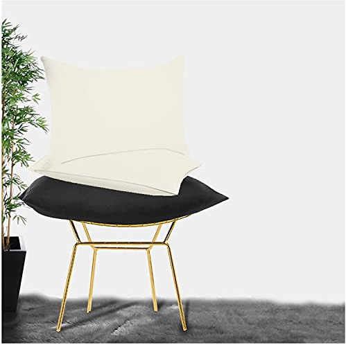 GC GAVENO CAVAILIA Super Soft Pillow Cases 2 Pack - Anti Allergic & Breathable Polycotton Pillow Covers with Envelop Closure - Washable Standard Pillowcases (50x75cm) - Cream