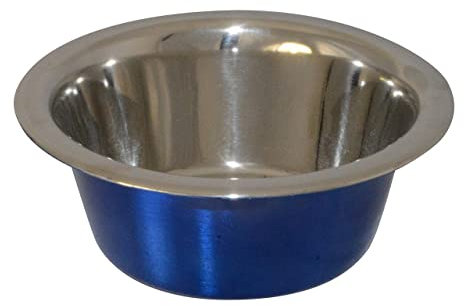 Ellie-Bo Dog or Cat Food and Water Bowls in 6 Sizes and 4 Colours (0.41Ltr Small, Blue)