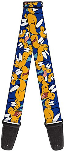 Buckle-Down GS-WLTRR004 Guitar Strap - Road Runner Expressions Stacked