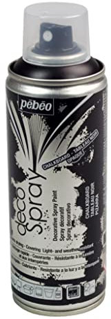 Pébéo - Peinture Acrylique en Spray - Pour la Décoration Multi Supports en Intérieur et Extérieur - Base Eau, Faible Odeur - 200 ml - Finition Effet Ardoise - Coloris Effet Ardoise