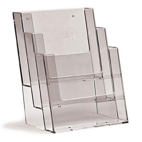 Prospektständer, 3 Fächer, für Prospekte/Broschüren in A5, 1 Stück