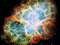 1art1 Der Weltraum Poster Krebsnebel, Nach Der Supernova Bilder Leinwand-Bild Auf Keilrahmen | XXL-Wandbild Poster Kunstdruck Als Leinwandbild 80x60 cm