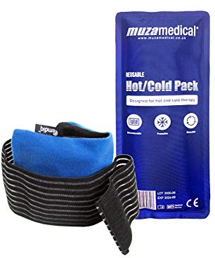 Emdiq Adjustable Compress Wrap and Luxury Flexible Hot Cold Gel Pack - 1 Set