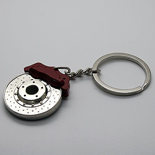 LED-Mafia Schlüsselanhänger aus Metall Bremsscheibe Scheibenbremse Anhänger Schlüsselring Etui Schlüssel