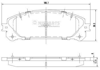 Nipparts Frankreich n3602139, MTB, 4-teilig