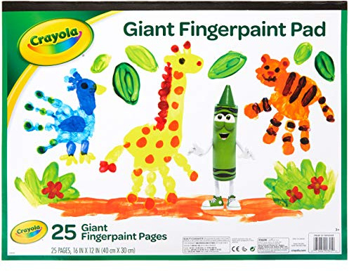 CRAYOLA 99-3405 FBA_993405 Lot de 25 blocs de papier pour peinture à doigts Multicolore