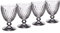 Villeroy & Boch 11-7299-0020 Boston Rotweinglas, Gefertigt aus hochwertigem und robustem Kristallglas mit Facettenmuster, Transparent, 18.5 x 18.5 x 13 cm, 4 Einheiten