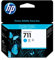 HP 711 Cyan 29 ml Original Druckerpatrone (CZ130A) mit originaler HP Tinte, für DesignJet T120, T125, T130, T520, T525, T530 Großformatdrucker sowie den HP 711 DesignJet Druckkopf