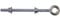 150mm 6 x 3/8 No.452 Welded Eye Bolts c/w 2 Nuts & 2 Washers - Assembled - Zinc Plated