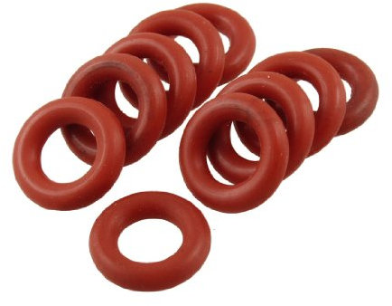 sourcing map 10 PCS Flexible Silikon O Ring Seal Dichtung 8 mm x 15 mm x 3,5 mm de