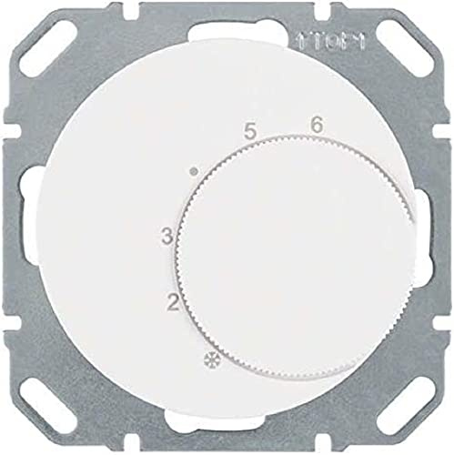 Termostato con conmutador, R.1/R.3, blanco polar, brillo