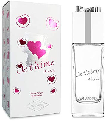 JE T'AIME A la Folie • Eau de Parfum 100 ml • Vaporisateur • Parfum Femme • EVAFLORPARIS