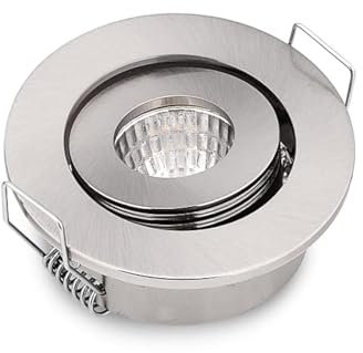 10PCS Mini Klein Einbaustrahler 3W LED Deckenstrahler COB Deckenspots Einbauleuchte Aluminium Spots Einbaustrahler für Weinschrank/Schrank/Küche/Wohnzimmer -45mm Öffnung 3000K