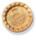 Traditional Small Wooden Shortbread Mould - Scottish Thistle Pattern - Natural Wood - 13 cm