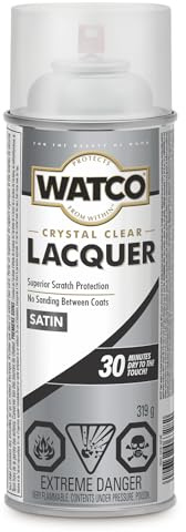 11.25 oz Rust-Oleum 63281 Clear Watco Lacquer Spray, Satin