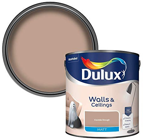 Dulux Matt Emulsion Paint For Walls And Ceilings - Cookie Dough 2.5 Litres