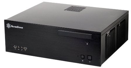 SilverStone SST-GD04B USB 3.0 - Grandia Boîtier PC HTPC Micro ATX, Haute performance du flux d'air silencieux, noir