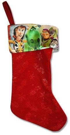 Disney Toy Story 40,6 cm Filz Weihnachten Weihnachtsstrumpf mit Printed Satin Manschette mit Woody, Buzz, und Rex