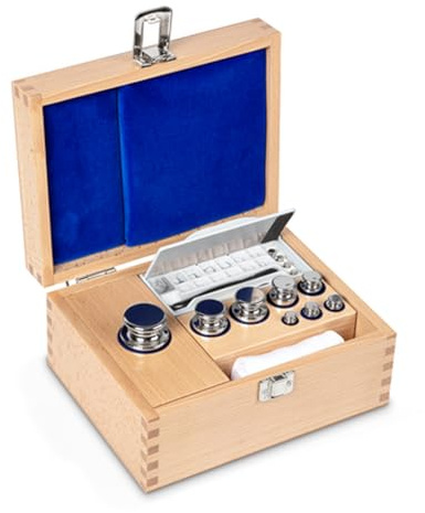 Kern 303-05 Gewichtssatz, Knopfform, Edelstahl poliert, 1 Stück