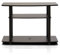 Furinno No Tools 3-Tier Entertainment Center Stand, TV Stands, TV Unit, TV Shelf, Dark Brown/Black