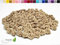 Rosen 15 mm x 20 Stück Satinrosen Aufnäher Deko Blumen Röschen zum Basteln Haarschmuck kleine Rosenköpfe Farbe: sand/beige 835