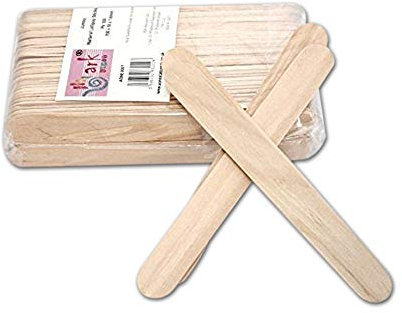 arkCRAFT AONE0007 100 Jumbo Palillos de Paleta de Madera Natural Grande