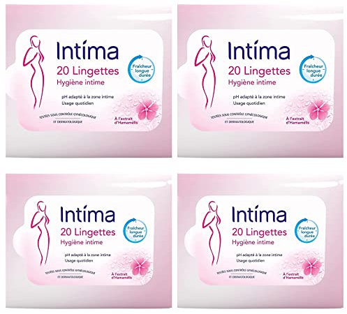 Intima Lingettes Hygiène Intime 20 Pièces - Lot de 4