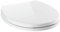 Delta 801903-WH Round Front Slow-Close Toilet Seat in White, Abattant WC