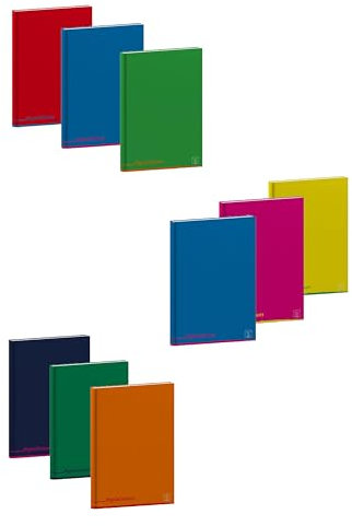 Pigna, Maxi Quaderno con copertina cartonata Pigna Colours, interno 0A, righe prima / seconda elementare, 80 g/m², Copertine Assortite,21x29,7 cm, 3.