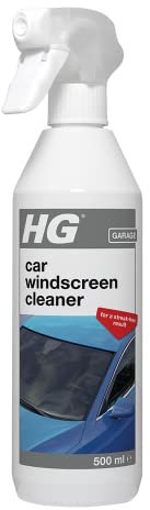 HG Car Windscreen Cleaner, for Streak Free Shine, Professional Formula Cleans Screens, Windows, Mirrors & Interior or Exterior Glass/Clear Plastic Surfaces – 500ml (231050106)