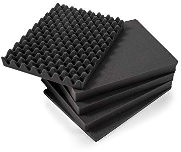 B&W vorgestanzter Würfelschaum - 5tlg. Set - für deinen robusten - B&W Typ 5000 - Outdoor Transportkoffer