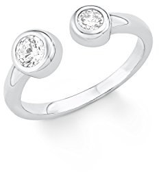 s. Oliver 5668 - Anillo de plata 925 rodiada con circonitas, 5 mm, color blanco