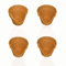 4er-Set Terracotta-Teelichthalter – Perfekt für Bastelnachmittage & Ferienfreizeiten, h 8 cm, Ø o. 9,2 cm, Ø u. 6 cm