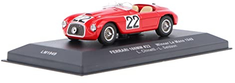 IXO Diecast Model Ferrari 166 MM (1949 Le Mans Winner) in Red