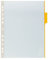 Durable 560704 Function Panel Plaque Pochette Pvc pour Document A4 avec Onglet Coloris Jaune Lot de 5