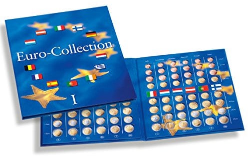 Leuchtturm 324353 Album numismatique Presso Euro-Collection Volume 1 : Album numismatique pour Les Jeux de pièces de Cours de 12 Euros