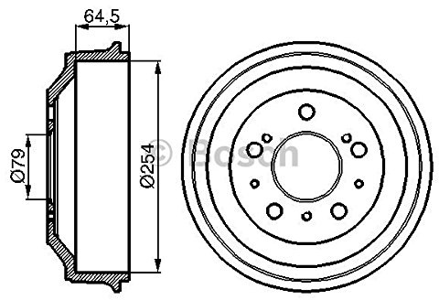 Bosch 0986477098 Brake Drum