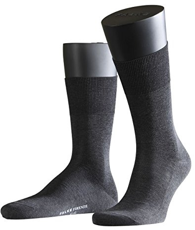 FALKE Men's Firenze Socks Breathable Fil D'Ecosse Cotton Thin Plain Brilliant Elegant Extra-Soft On Skin Flat Seam In Toe Area For Dress Casual Business Looks 1 Pair