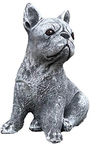 stoneandstyle Steinfigur französische Bulldogge Dogge Hund, Frost- und Wetterfest, handgearbeitet