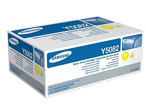 Samsung CLT-Y5082S/ELS Original Toner (Kompatibel mit: CLP-620/CLP-670/CLX-6220/CLX-6250 Series) gelb