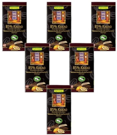 Rapunzel Bio Bitterschokolade 85% Kakao HIH (6 x 80 gr)