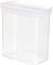 EMSA 513558 Optima Trockenvorratsdose | 1,60 L | Hochformat Rechteckig | Frische-Dichtung | Storage-System | 100 % Sicher | Kunststoff | Weiß/Transparent
